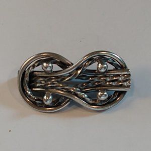 Vintage 1967 signed Kalevala Koru "Teljänneito" brooch Finland Silver